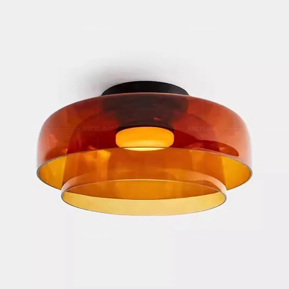 LEVELS Glass Ceiling Lamp Bedroom led Medieval Colourful lamps for Restaurant Creative Dining Room bedroom Balcony hallway Lamps
