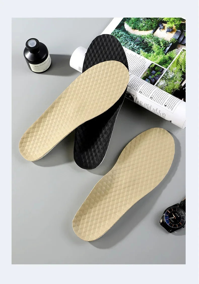 1Pair Memory Foam Insoles for Basketball Sports Shoes Shock Absorption Non-Slip Soft Shoe Sole Comfortable Foot Support