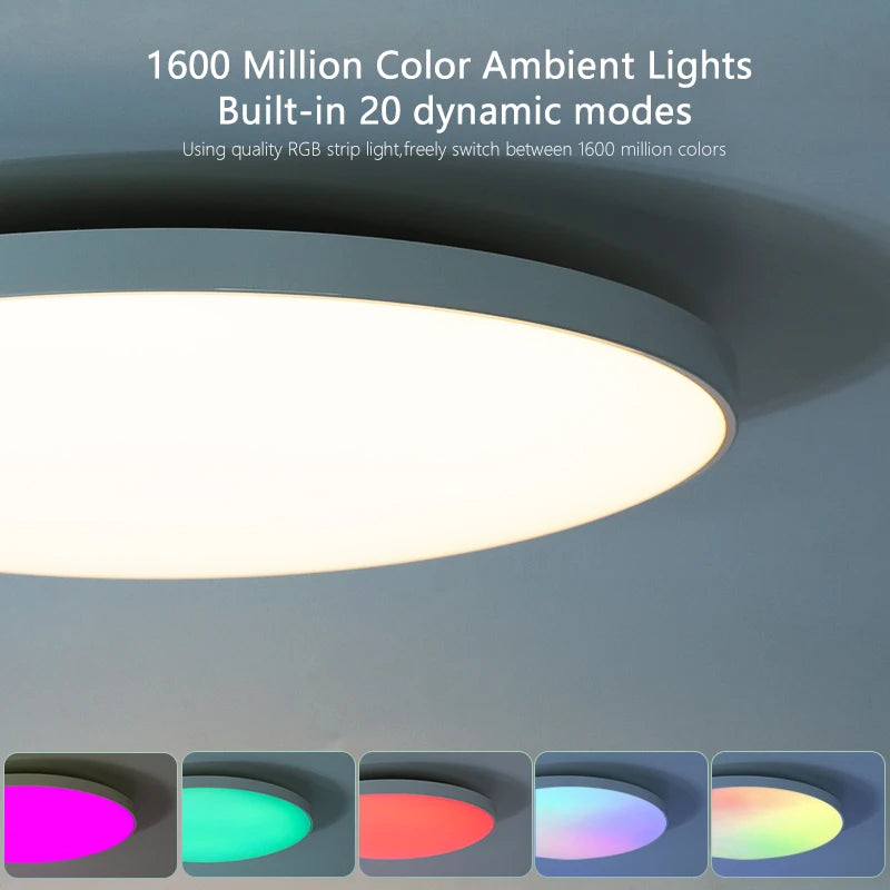 30W 36W Smart LED Ceiling Light RGB Dimming APP TUYA Remote Control Timing Indoor Home Decor Bluetooth WIFI Bedroom Living Room