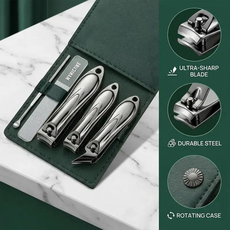 Manicure Set Personal Care Nail Kit 5 Pieces Nail Set Grooming Kit