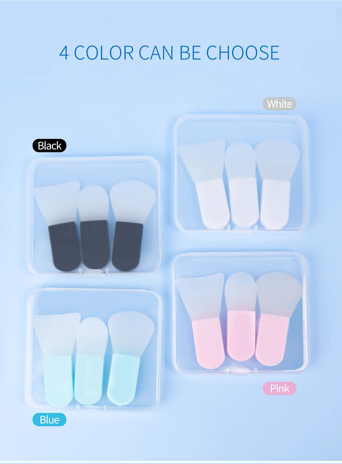 Makeup Brushes 3 Pcs Skin Care Brush SPA Professional Silicone Facial Mask Face Cleanser Massager Beauty Tools For Brush