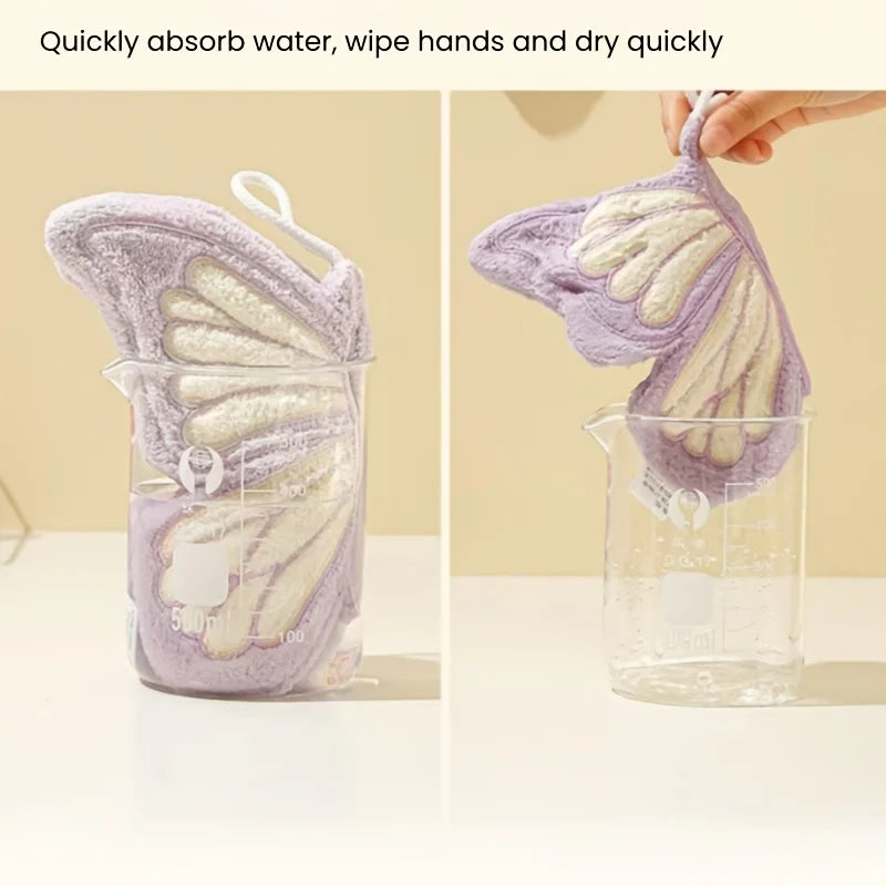 "Beauty" must be translated as "appearance value"   Original: Hanging Coral Fleece Butterfly High-Appearance Cartoon Thickened S