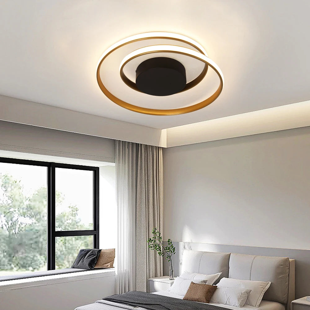Modern Ceiling Light LED Chandelier Lamp Luminaire Living Dining Room Lighting Acrylic Surface Mounted Home Decor Indoor Fixture