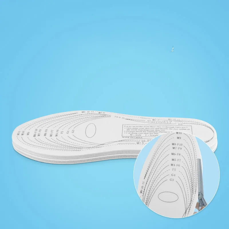 Memory Foam Sports Insoles For Shoes Men Women Sponge Foam Pad Shock-absorbing Comfort Insoles Shoe Inserts Cushion Can Be Cut