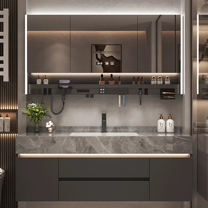 Simple Luxury Bathroom Cabinets Washbasin Vintage Toilet Drawer Bathroom Cabinets Storage Mirrors Mobili Per La Casa Furniture