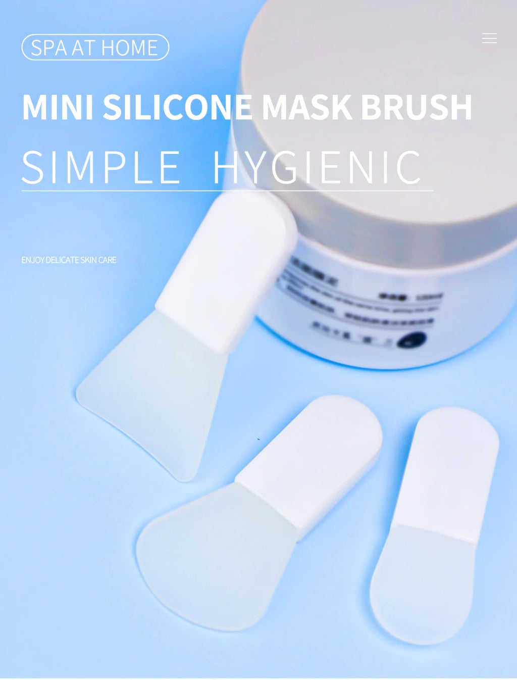 Makeup Brushes 3 Pcs Skin Care Brush SPA Professional Silicone Facial Mask Face Cleanser Massager Beauty Tools For Brush