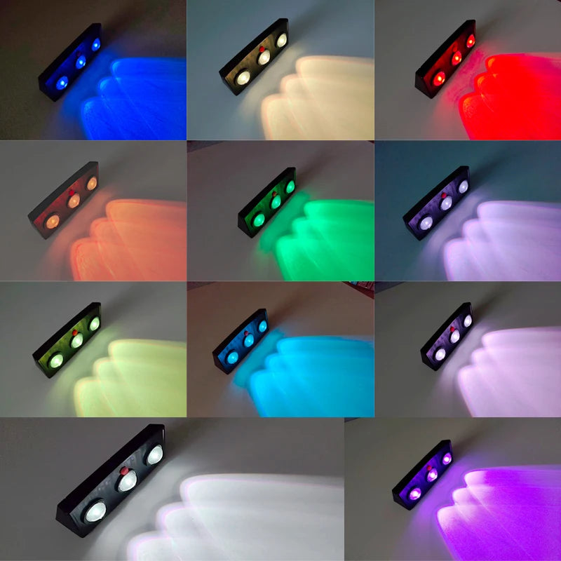 1-2pcs Solar Wall Lamp Outdoor Waterproof Solar Fence Lights Warm White & RGB Solar Powered Light for Garden Yard Decor Lighting