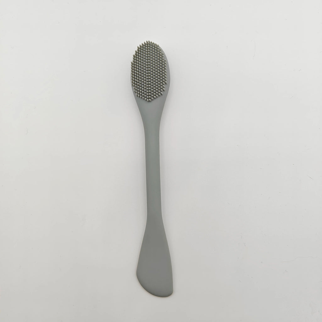 Double Head Facial Mask Brush Silicone Applicator Spoon Spatula Stirring Stick Women Skin Face Cleansing Care Home Makeup Tools