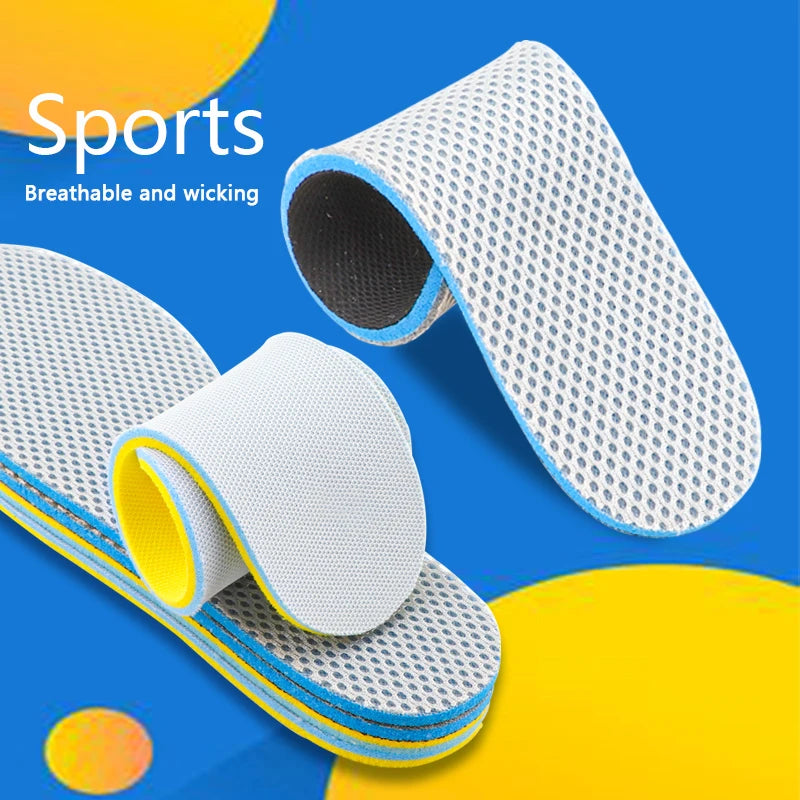 NEW Elastic Sports Insole Double Sided Breathable and Sweat Absorbing, Soft and Thickened Shock Absorption Basketball Insole