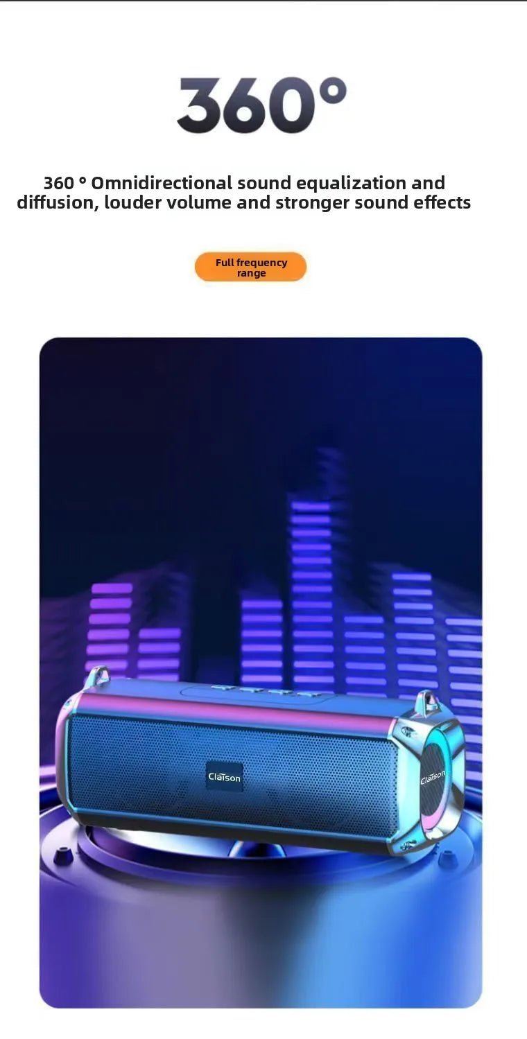 Bluetooth Audio Dual Speakers Diaphragm Bluetooth Small Speakers Loud Volume Subwoofers Plug-in Cards Wireless Speakers