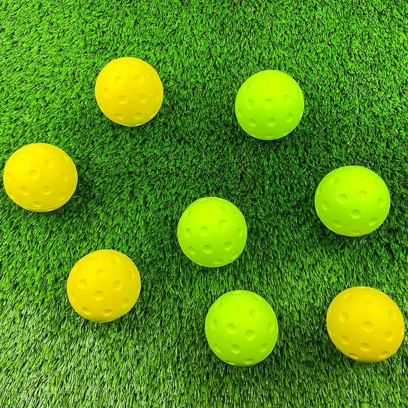 Quiet Foam Pickleballs for Indoor Outdoor Practice Pickleball Balls with Exact Real Ball Bounce Silent Pickleball Practice Ball