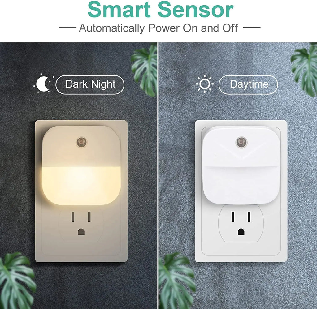 Led Wall Lamp EU Plug-In Smart Light Control Sensor Light 220V Wall Light for Home Corridors Bathrooms Hallways Closet Bedroom