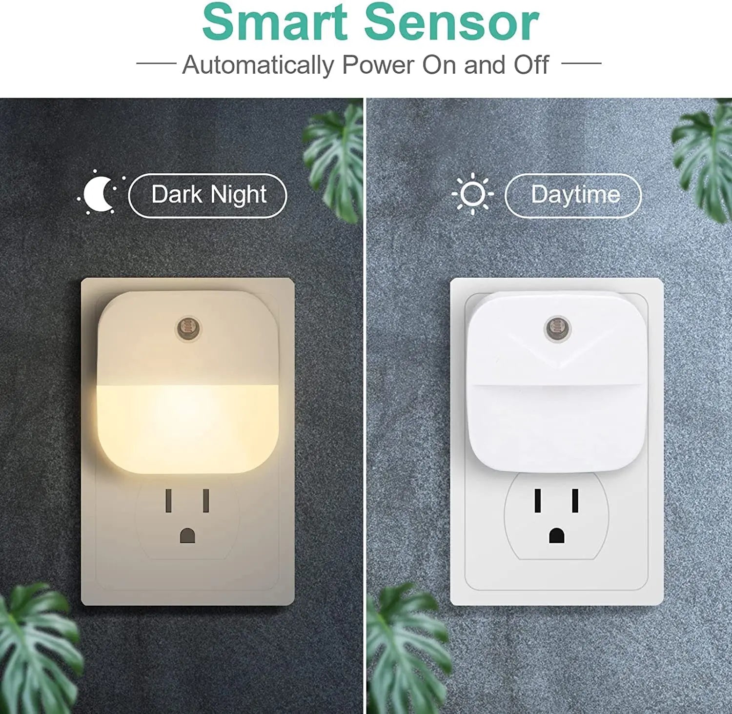 Led Wall Lamp EU Plug-In Smart Light Control Sensor Light 220V Wall Light for Home Corridors Bathrooms Hallways Closet Bedroom