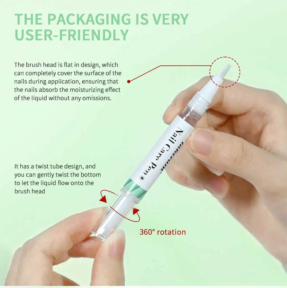 1/2pc Nail Care Mild Ingredients Prevent Damaged Nail Bed Treat Onychomycosis Nail Repair Pen For Nail Beauty Health Care Tool