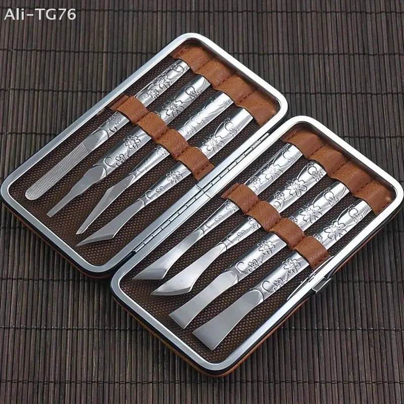 Professional Pedicure Tools Set - Stainless Steel Manicure Knife Kit with Toe Pedicure Knife Nail Scraper Dead Skin Removal