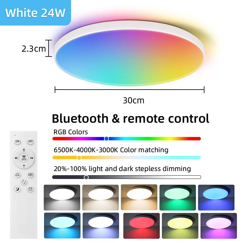 LED Ceiling Lamps Chandelier Panel Lamp IP44 Waterproof Bathroom Ceiling Lights Indoor Lighting for Bedroom Living Room Luminair