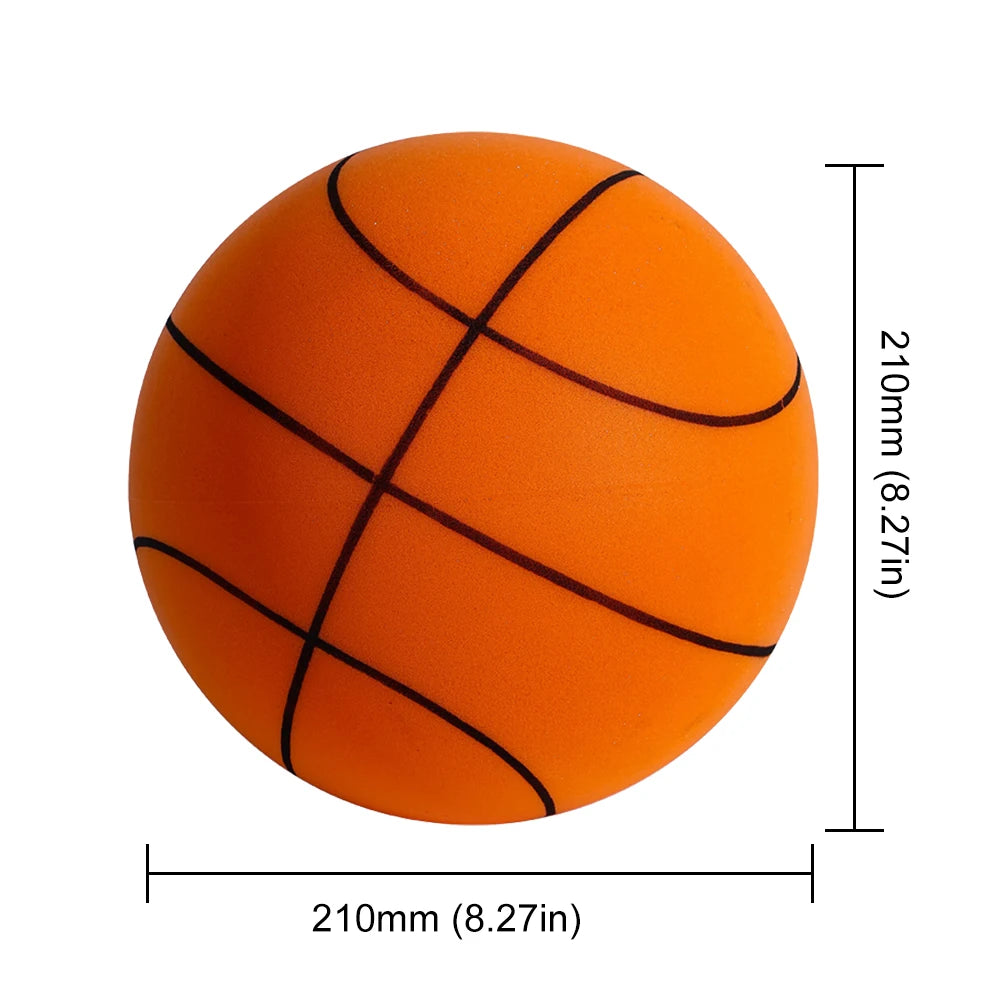 Bouncing Mute Ball 18/21/24cm Silent Foam Basketball Indoor Silent Ball Pat Basketball Silent Toddler Toys Air Bounce Basketball