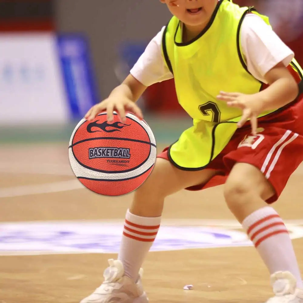 18cm/21cm/24cm Silent Bouncing Basketball High Elasticity Removable Zippered Indoor Training Quiet Ball High Density Foam