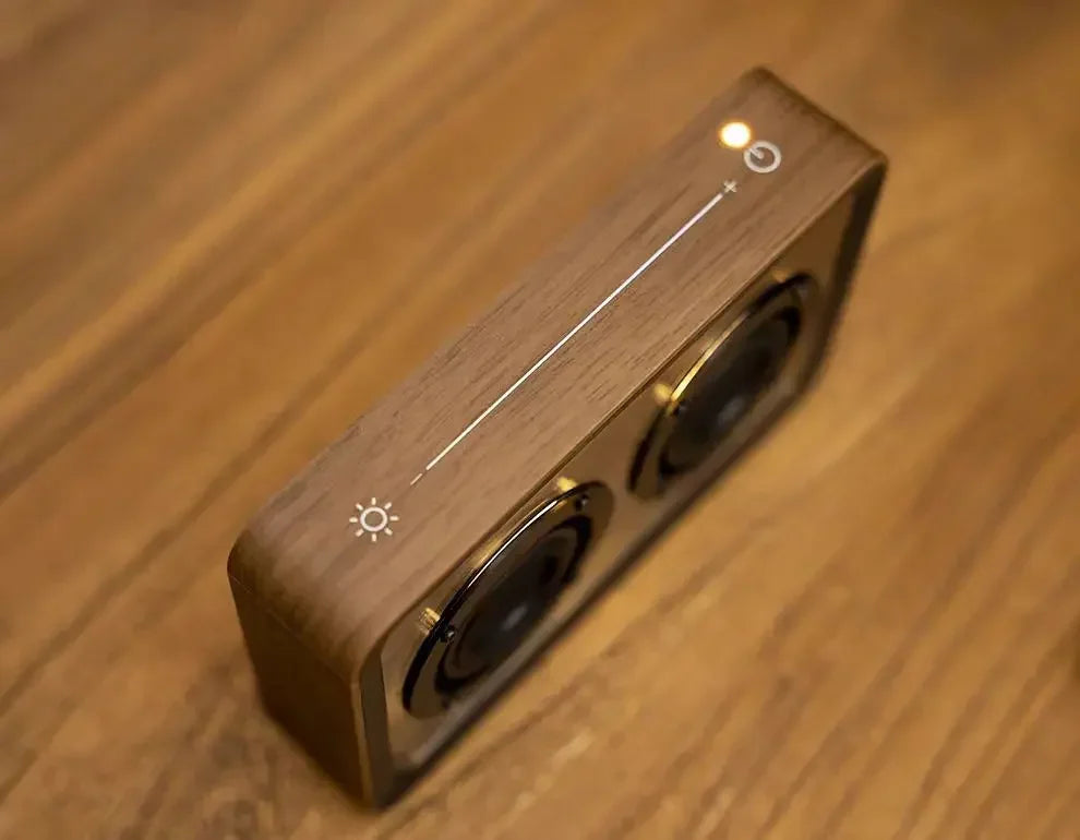 Creative Transparent Bluetooth Speaker with Dual Horn Clear Sound Quality Desktop Decoration Home Mini Audio Reading Light