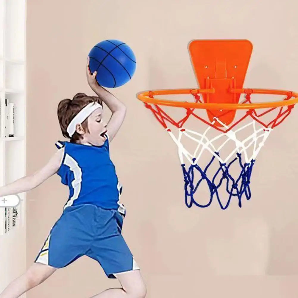 Professional Indoor Silent Basketball Rim Wall Hoop Set - Versatile Home Wall-Mounted Basketball Frame Daily Skill Training