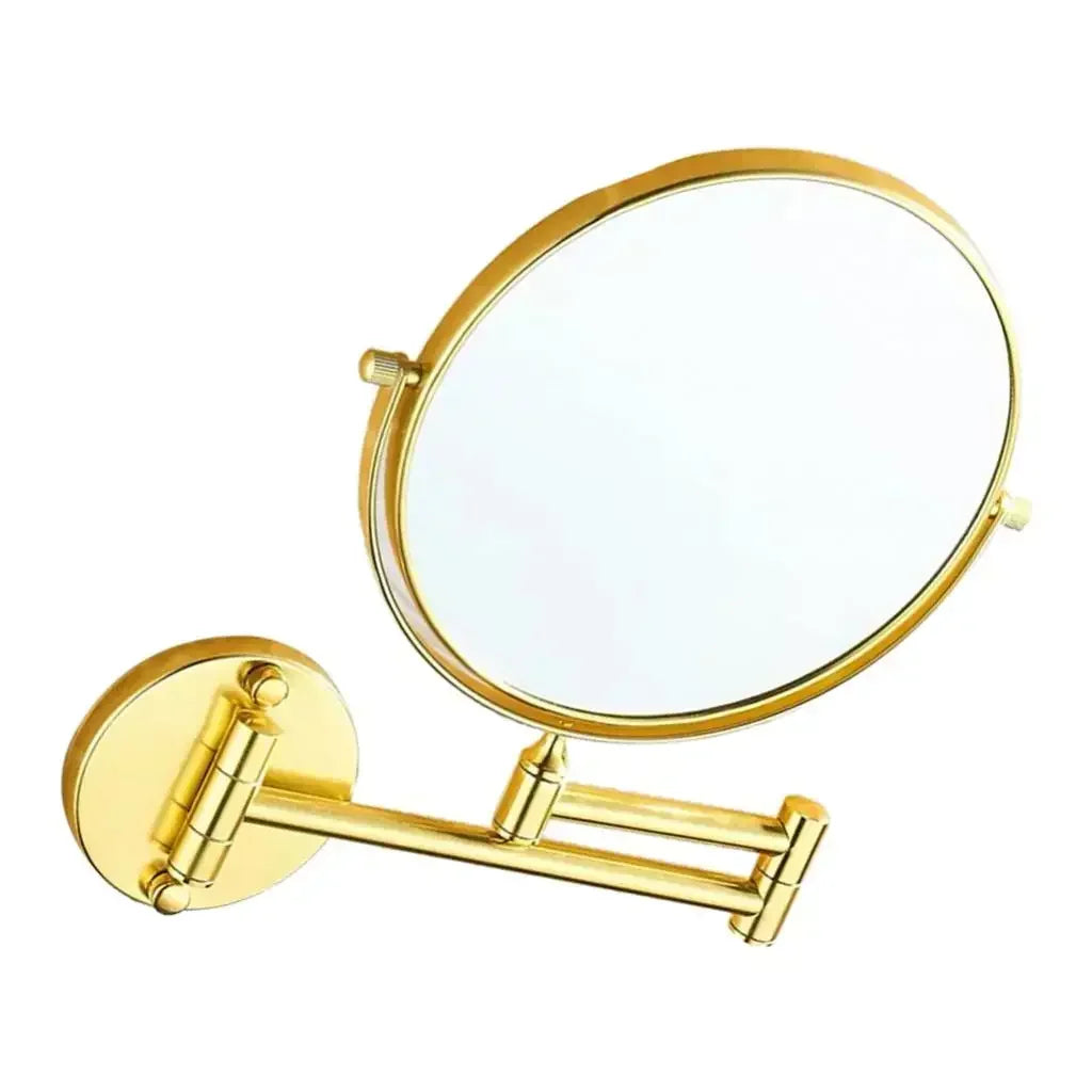 Double-sided Bathroom  Makeup Mirror 3X Magnifying Glass Countertop Rotating Vanity Wall Hardware Accessories