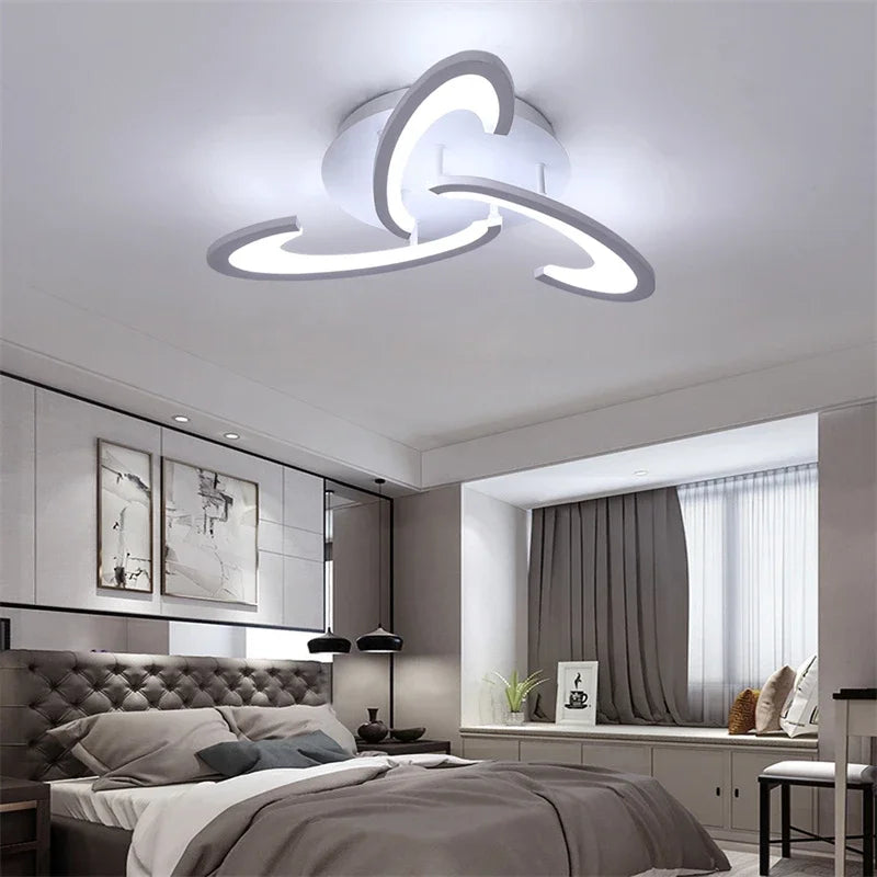 Modern Led Acrylic Ceiling Light Fixture Creative Design Led Chandelier Ceiling Lamps RC Dimming  Indoor Lighting Plafon Lustres