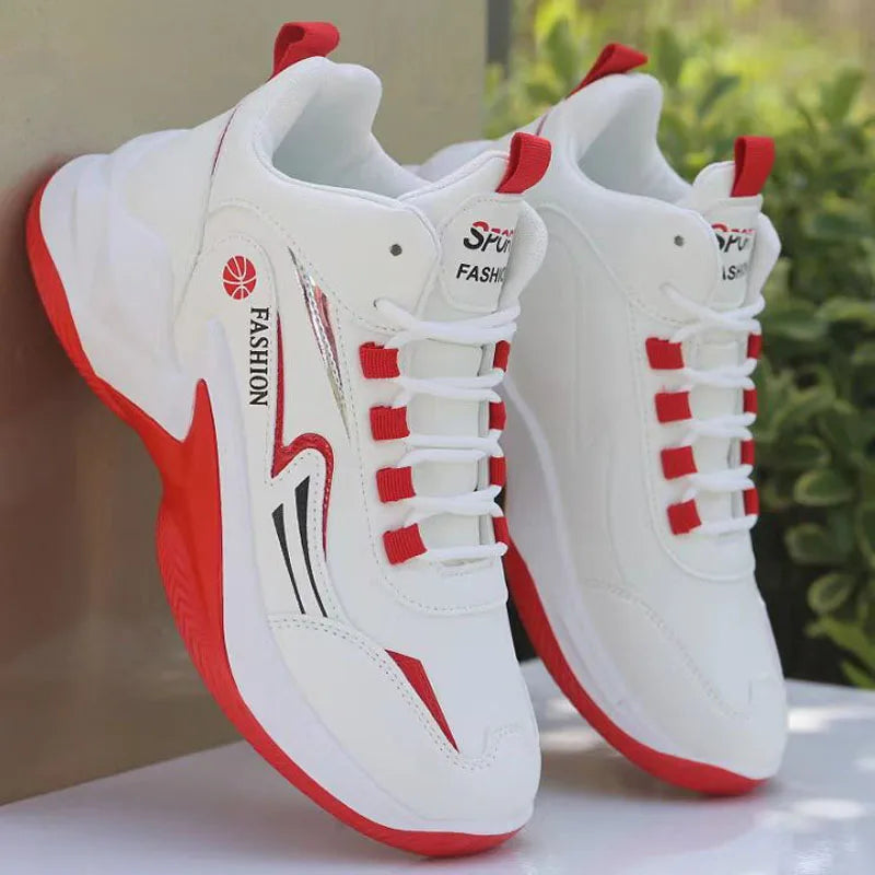 Men's Breathable Basketball Shoes Sport Outdoor Sneakers Cushioning Basketball Sneakers Men's High-top Breathable Athletic Shoes