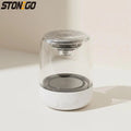 True Wireless Bluetooth 5.0 Speakers Transparent Design Breathing LED Light TWS Bluetooth Speaker TF Card AUX Audio Input