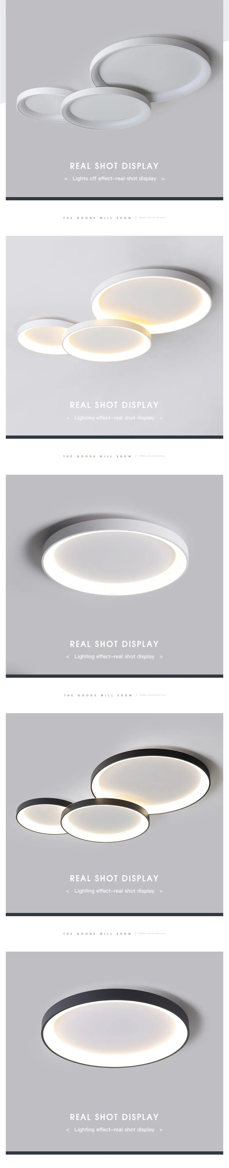 Modern Round Smart Led Ceiling Lamp Lighting Living Room Bedroom Dimmable Simple Ceiling Lights Home Decor Lighting Lamp Fixture