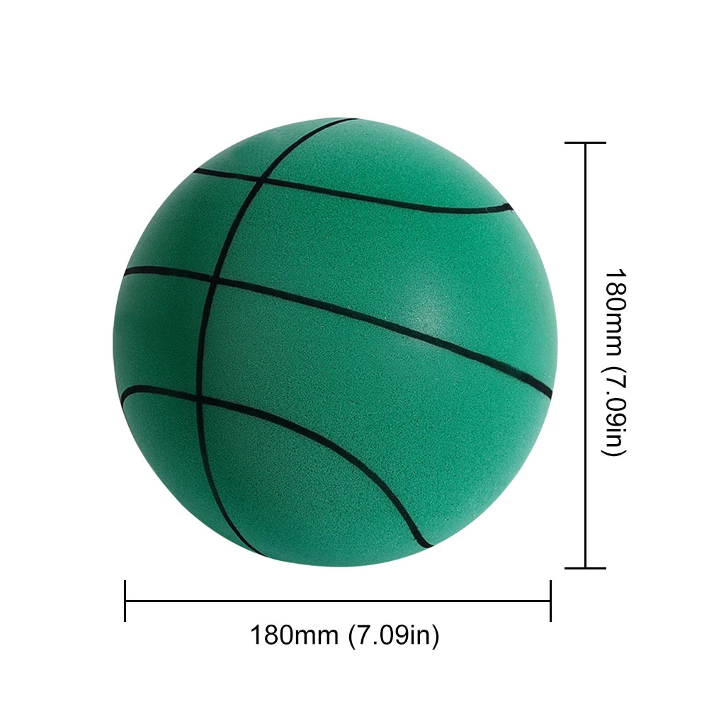 Bouncing Mute Ball 18/21/24cm Silent Foam Basketball Indoor Silent Ball Pat Basketball Silent Toddler Toys Air Bounce Basketball