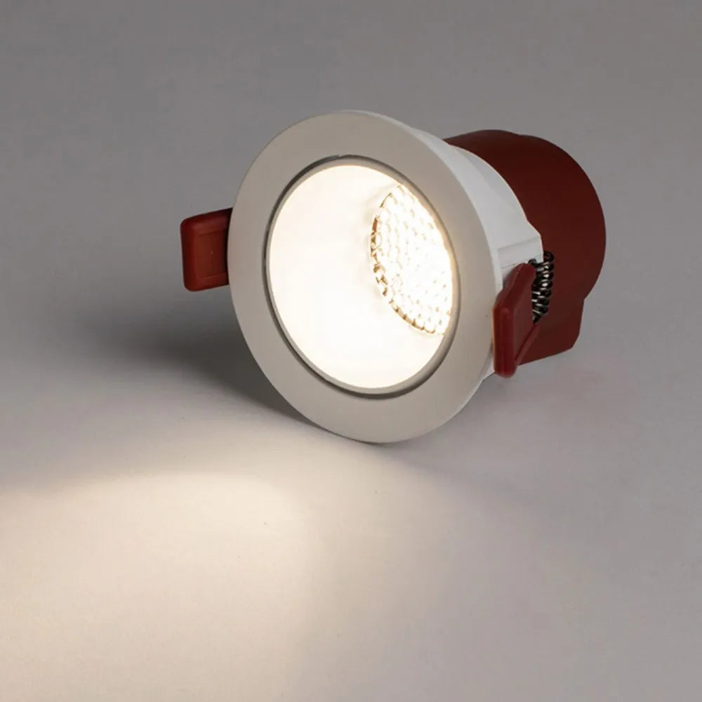 Anti-glare LED Recessed Downlights Dimmable 7W 12W 15W LED Ceiling Spotlight Single Downlight 220V Indoor Lighting Fixture