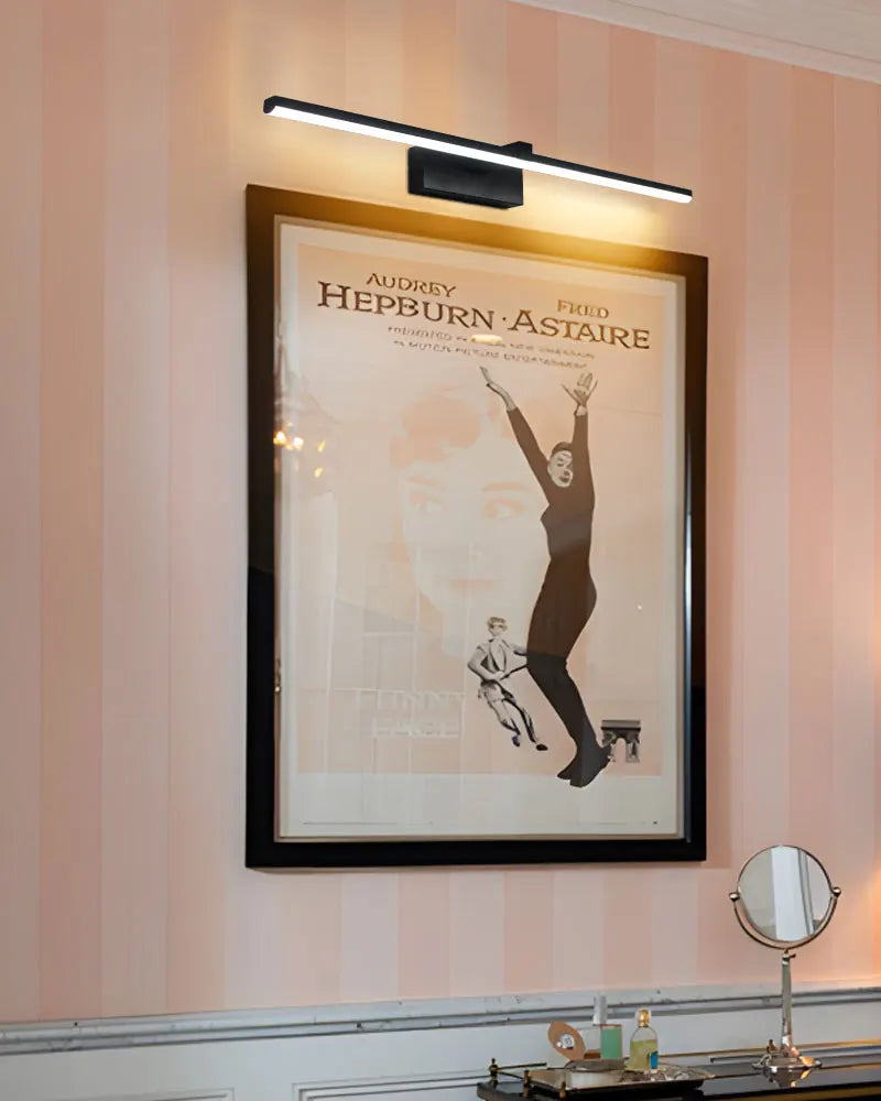 Indoor LED Vanity Lights for Mirror Hardwired 40/60cm Black LED Wall Lights Wall Lamps for Bathroom Picture Lights for Wall