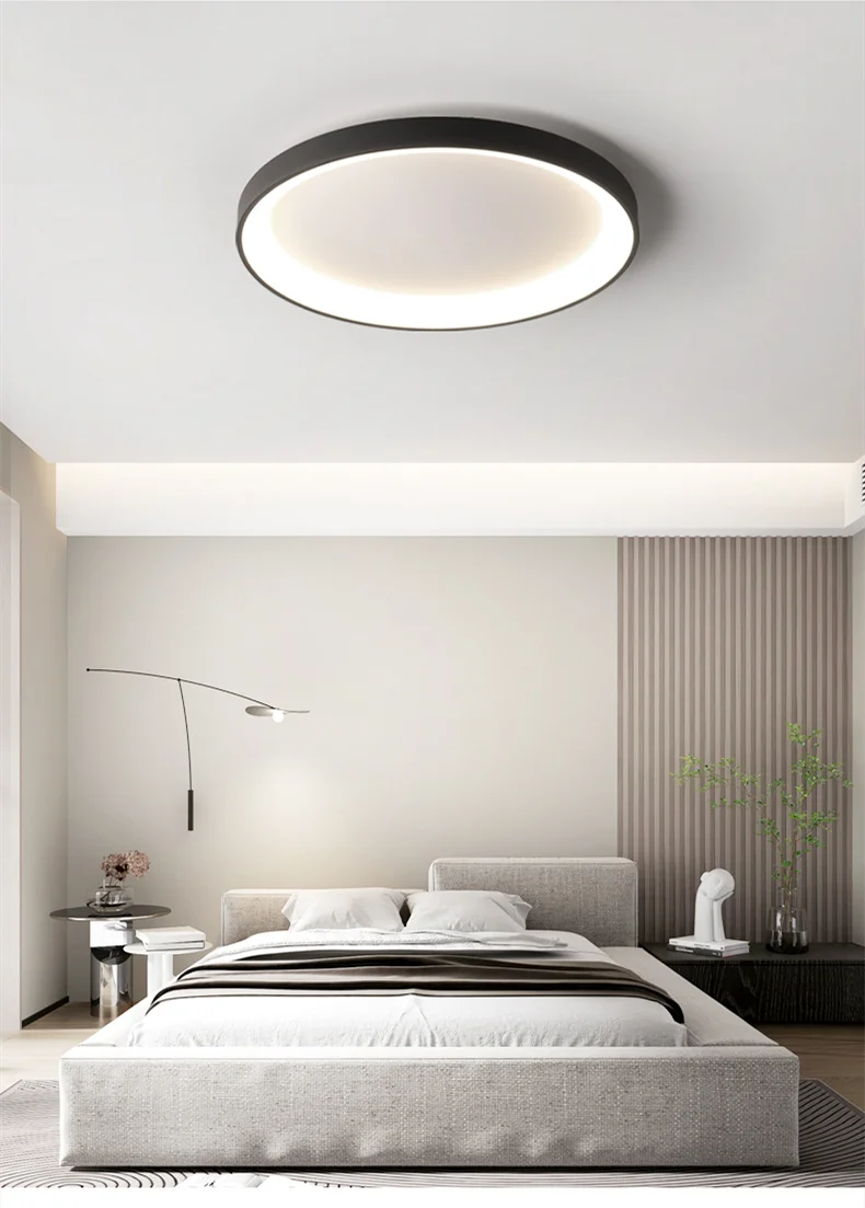 Modern Round Smart Led Ceiling Lamp Lighting Living Room Bedroom Dimmable Simple Ceiling Lights Home Decor Lighting Lamp Fixture