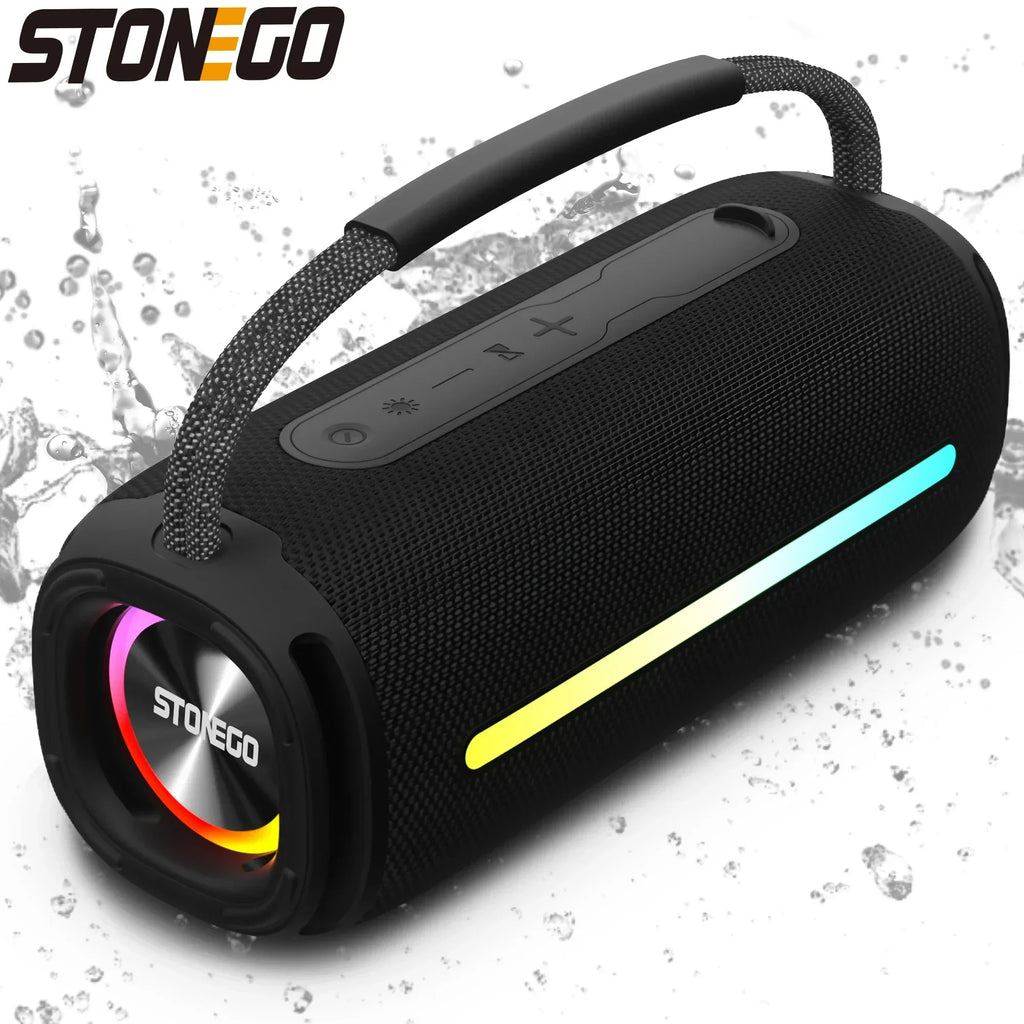 Portable Bluetooth 5.3 Wireless Speaker RGB Lantern IPX6 Waterproof Powerful Subwoofer High Quality Audio Outdoor Speaker