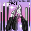 7pcs Professional Stainless Steel Nail Care Set  Foot Care Kit That Includes Nail File, Cuticle Nippers, Suitable for Men, Women