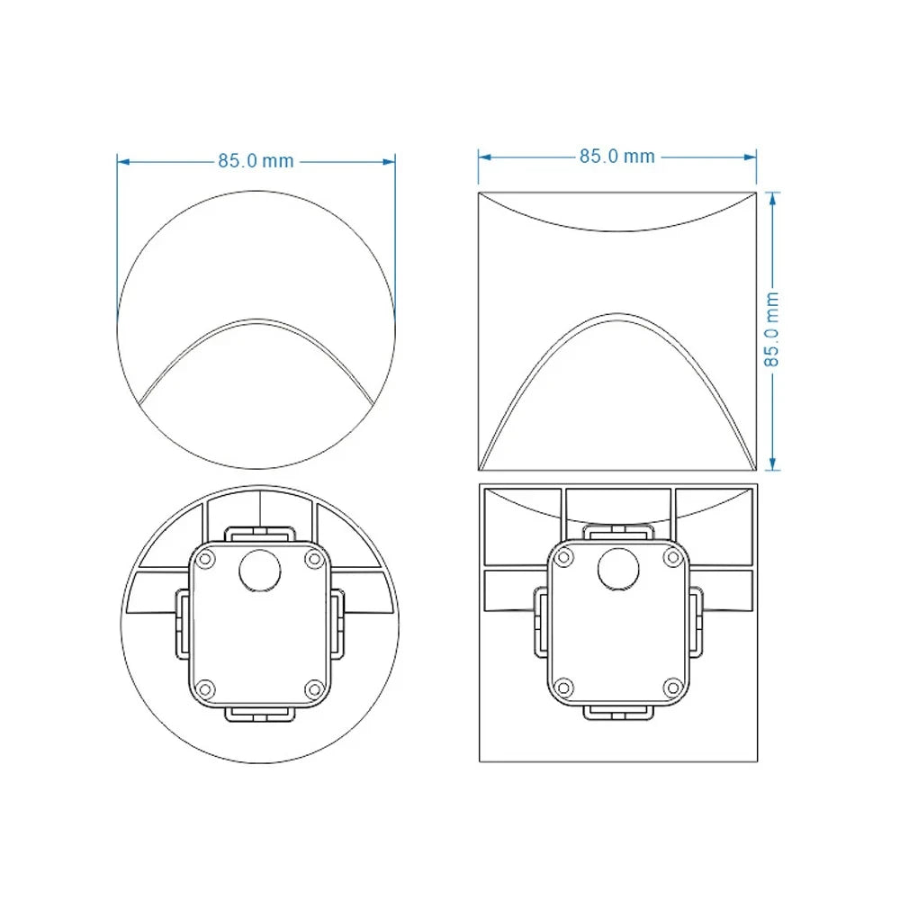 Outdoor Light IP65 Embedded Wall Light 3W LED Indoor Recessed Stair Lighting  Balcony Porch Aisle Courtyard Indoor Wall Light