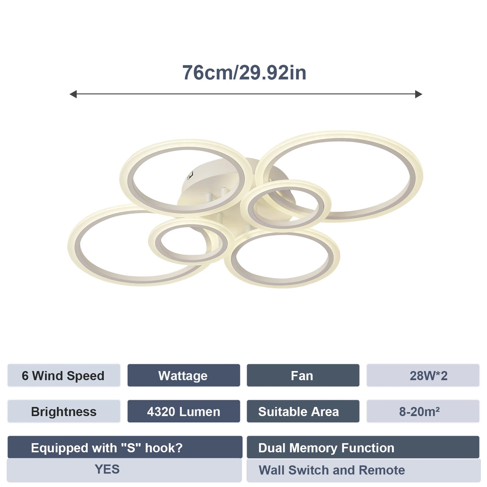 Modern Ring LED Ceiling Light Indoor Lighting Glossy Acrylic Dimmable Light Bedroom Living Room Ceiling Light Modern Home Decor