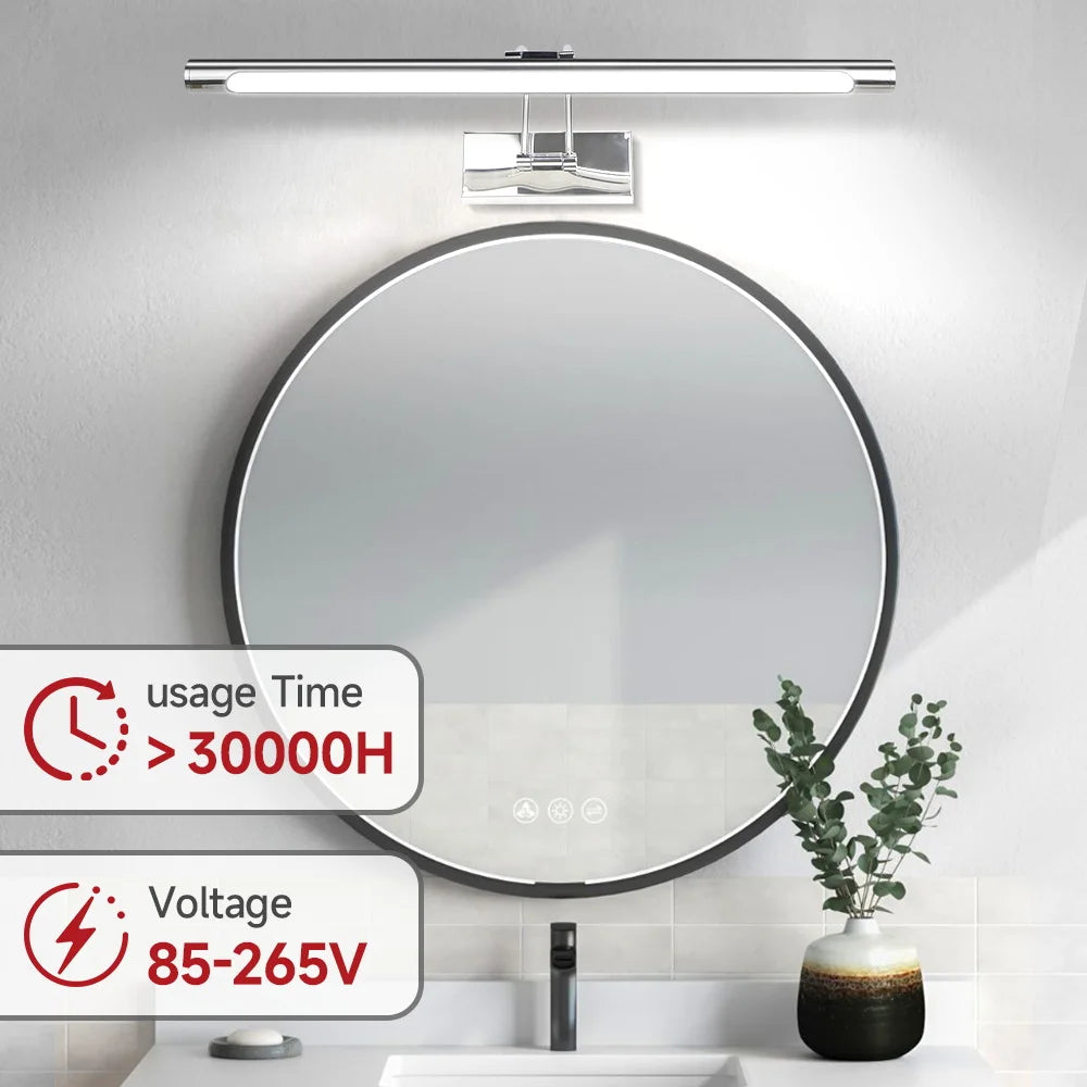 LED Mirror Light vanity Lamp 110-220V 3 Colors Wall Light Mural Spotlights Suitable For Dressing Table