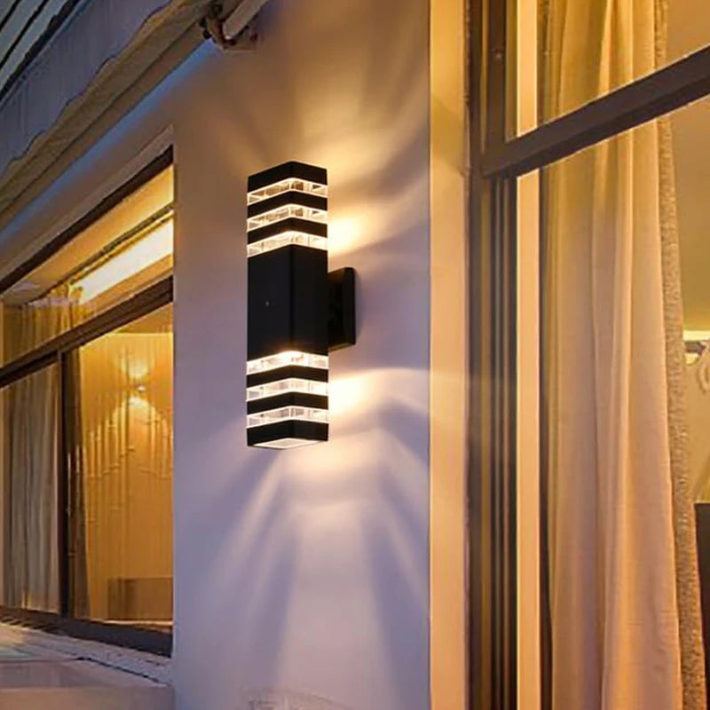 Smart Outdoor Wall Light Waterproof LED Wall Lamps Motion Sensing Porch Lights Exterior Sconce Lamps For Balcony Garden Backyard