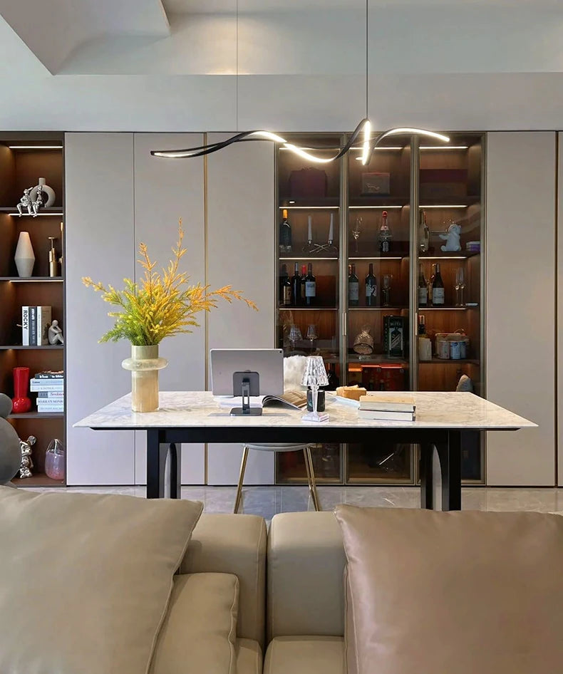 2025Modern Smart Pendant Lights for Dining Room Home Decoration Lamp Chandeliers Living Room Lighting Lustres Luminaria