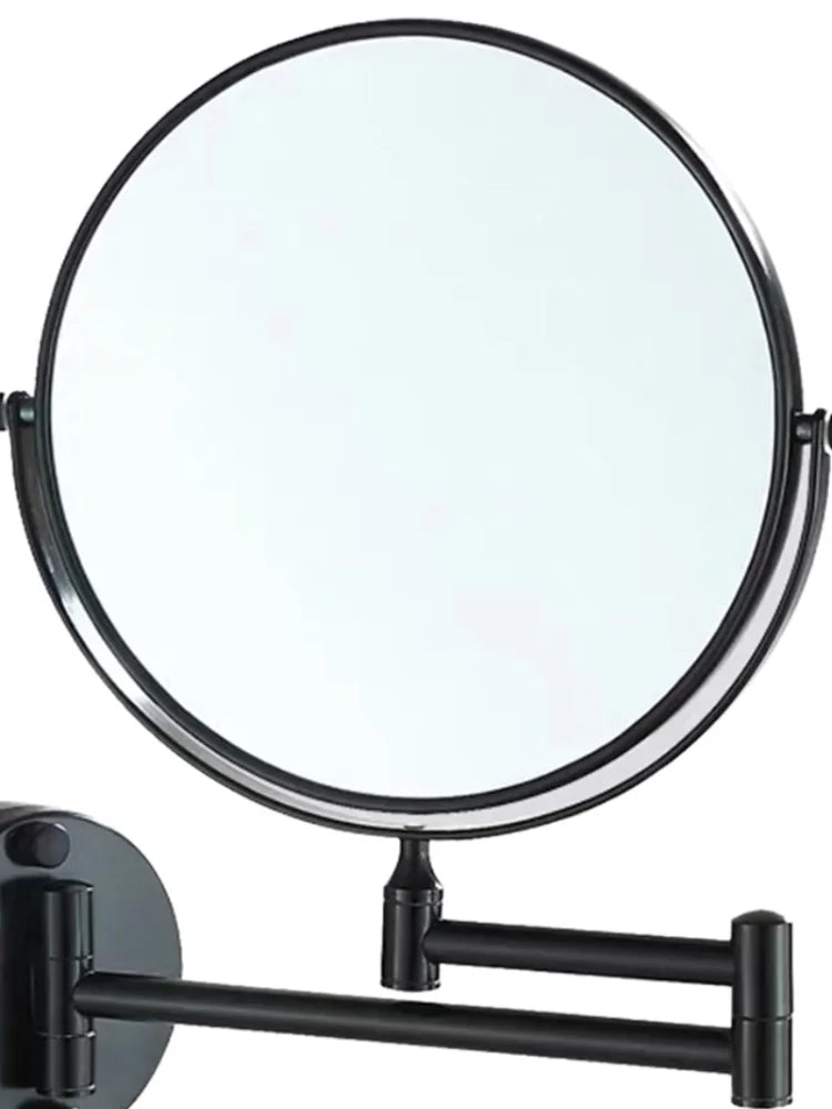 Double-sided Bathroom  Makeup Mirror 3X Magnifying Glass Countertop Rotating Vanity Wall Hardware Accessories