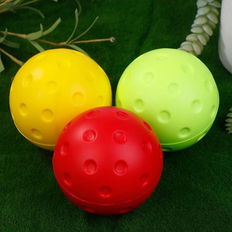 Silent & Sturdy Indoor Pickleball Balls, 1/3pcs, 74mm, PU Foam, Suitable for Practice and Tournaments