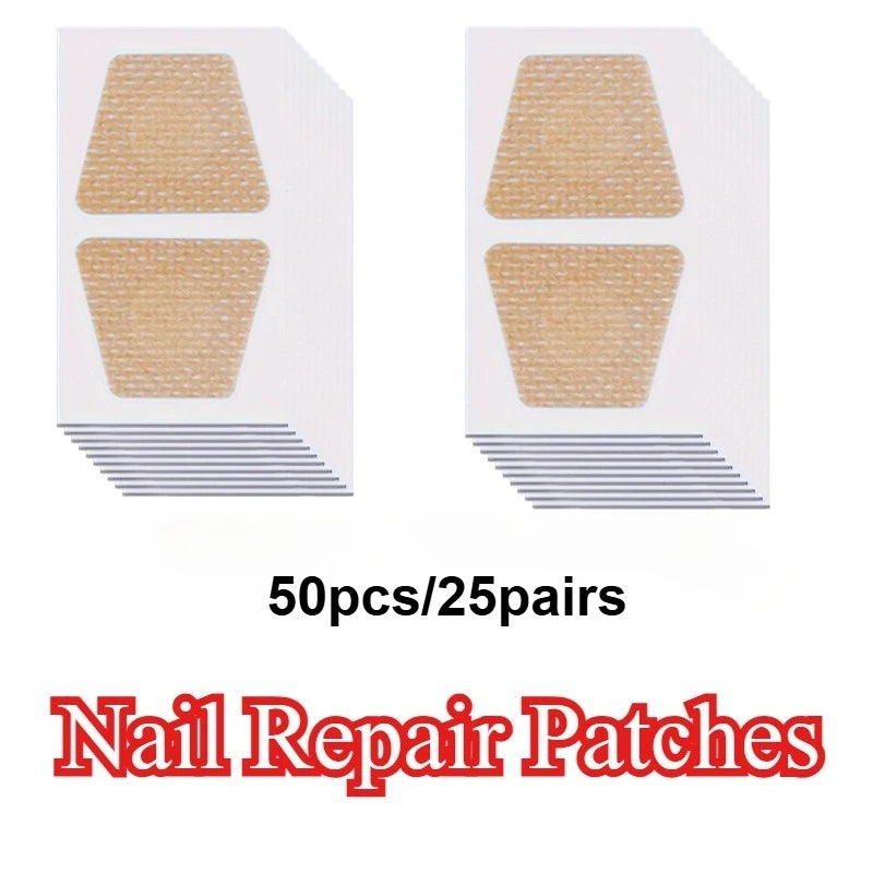 Nail Repair Patches-For Weak,Yellow,Broken,Invisible Under Shoes,Daily Use-Home Pedicure Care,Skin-Friendly,Foot Health Focused