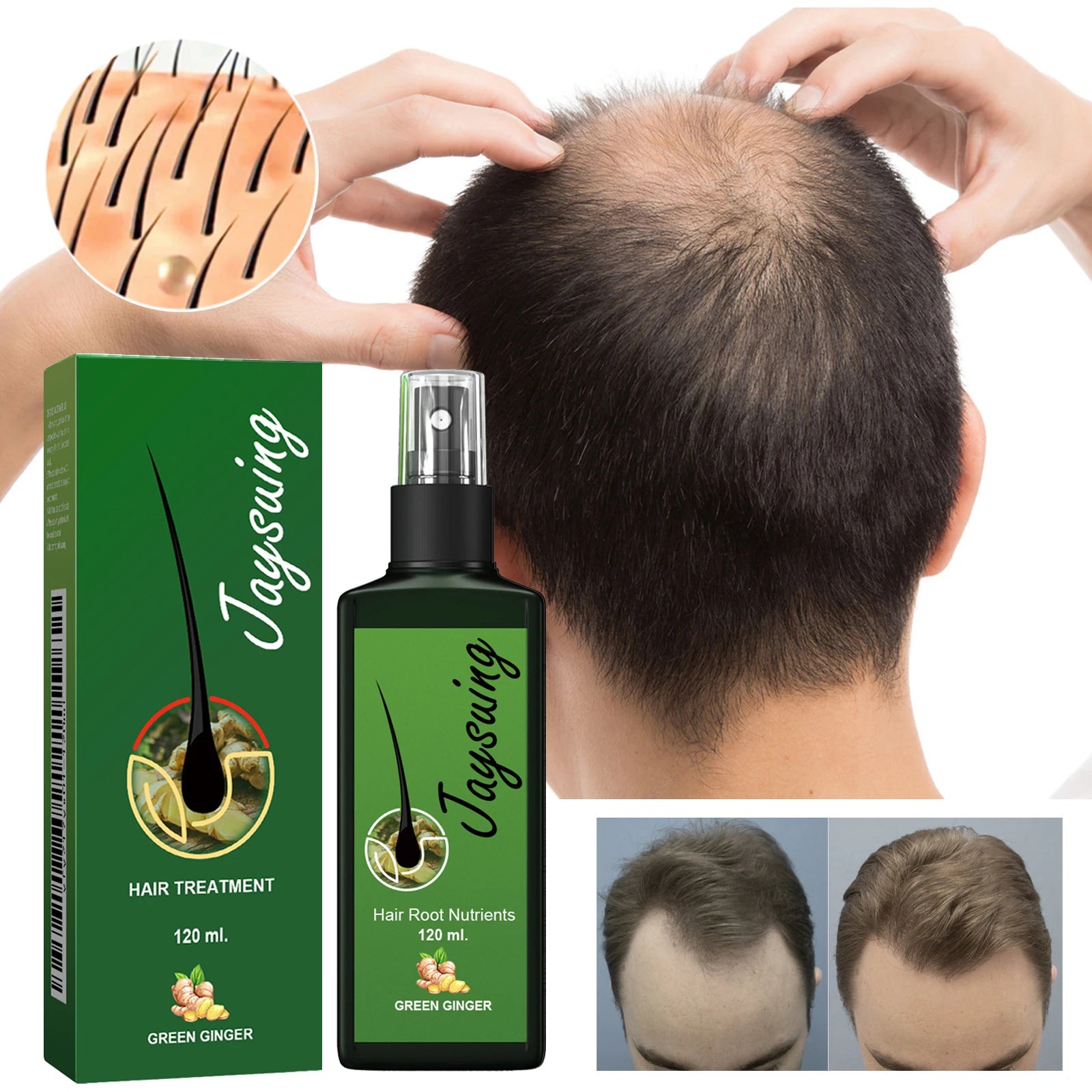 Hair care serum, gently nourishing, massages the scalp, moisturizes and smooths hair, hair care spray