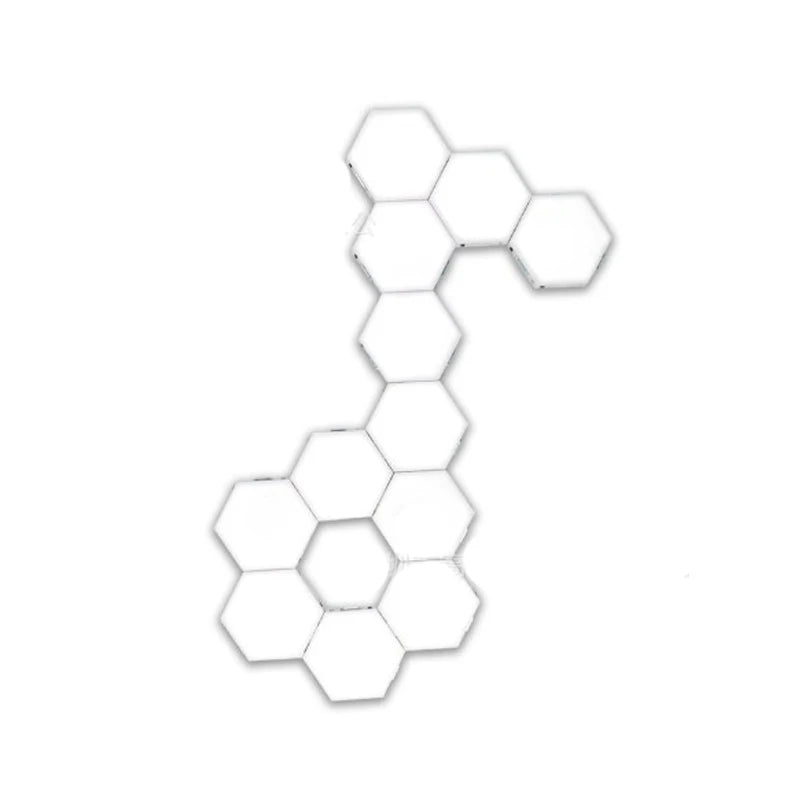 Smart LED RGB Wall Lamp Hexagonal Quantum Night Light - APP & Bluetooth Control Creative Home Decorative Lighting for Room