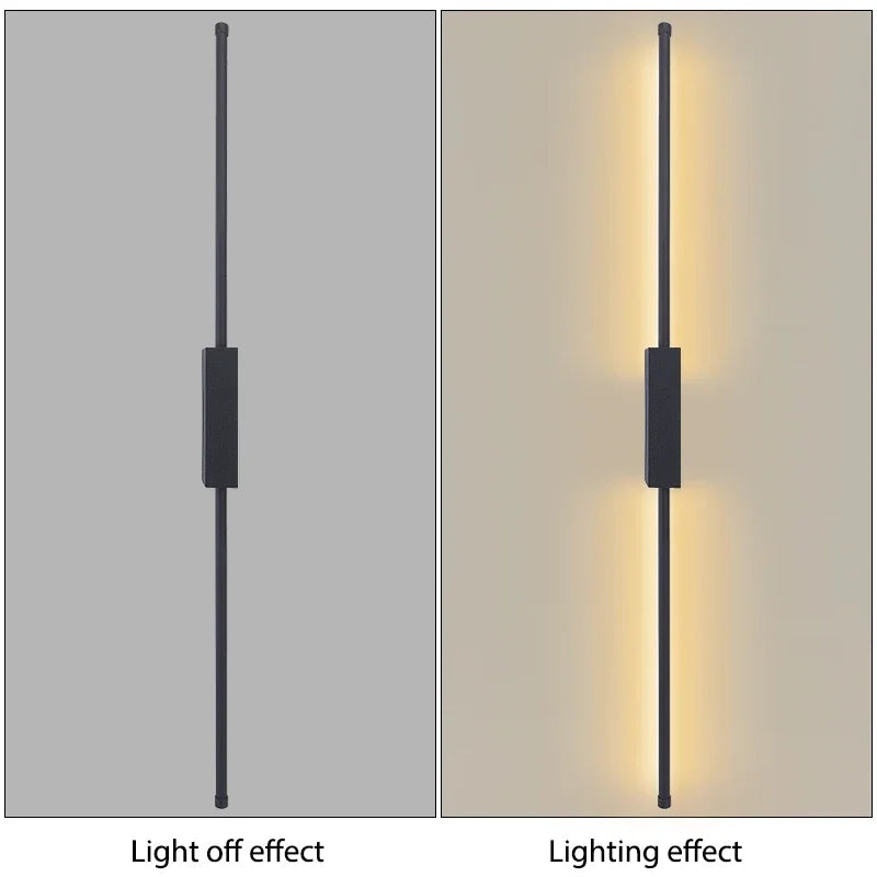 Indoor LED  long wall lamp  Nordic style Long LED Wall Light  Home Decoration Bedroom Living Room Sofa Background