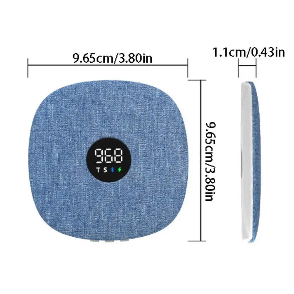 Bluetooth 5.4 Under Pillow Bluetooth Speaker Bone Conduction Sleep Aid Sound Machine LED Display Mini Bedroom Pillow Speaker