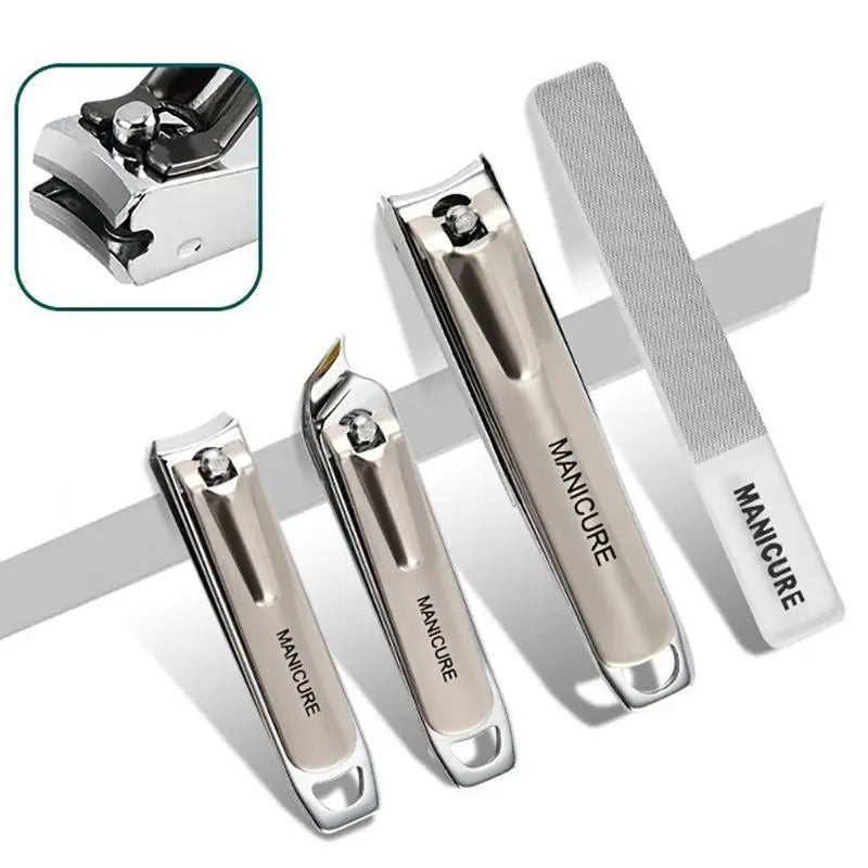 10pcs Portable Nail Care Kit - Professional Carbon Steel Manicure Set with Nail Clippers, Files & Cuticle Tools in Travel Case