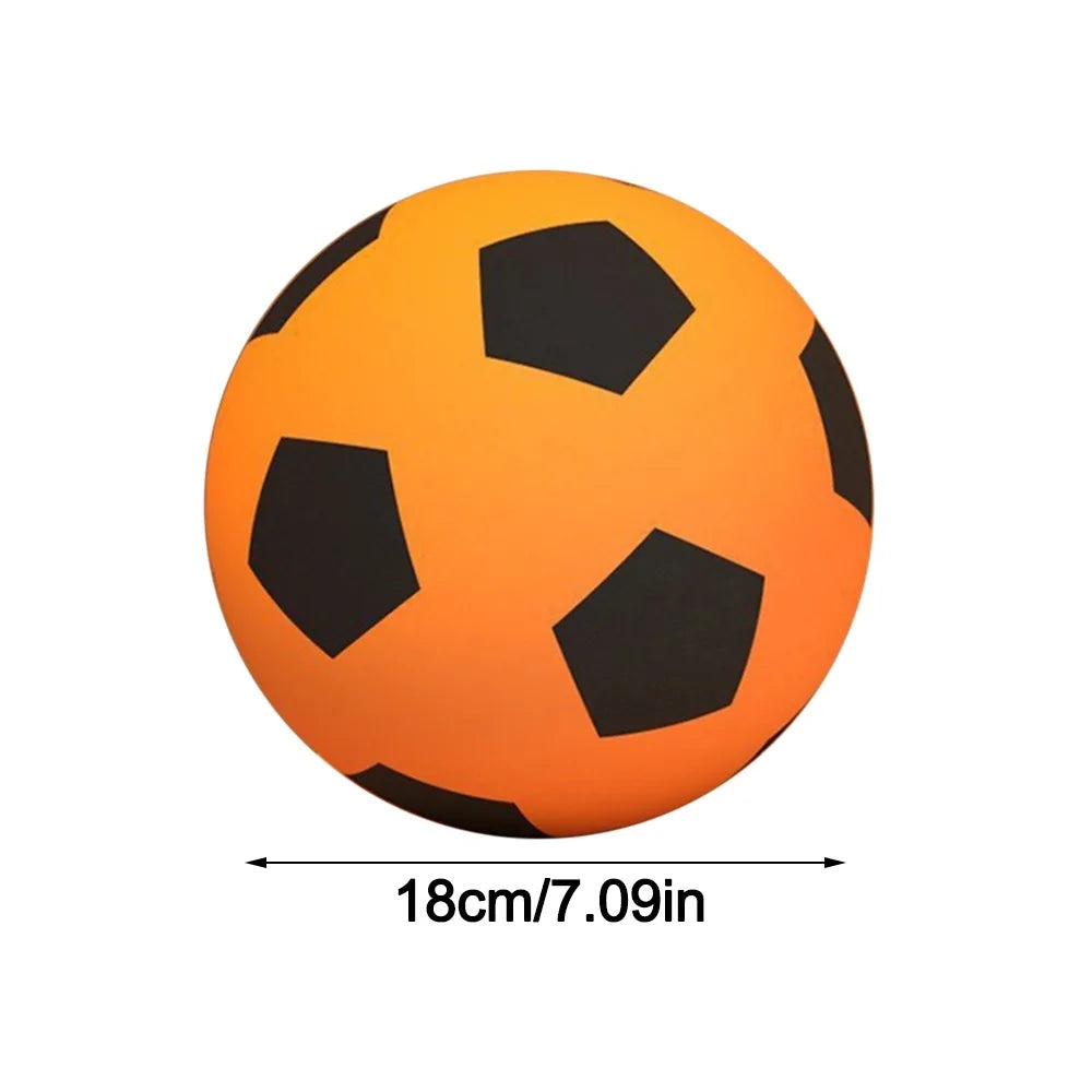High-Elastic Silent Football Low Noise Easy to Grip Low Noise Foam Soccer Ball 18/21/24CM Lightweight Indoor Training Ball