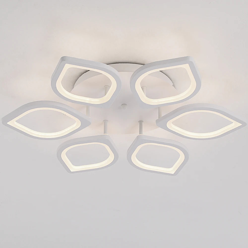 Modern Ceiling Lamp Indoor Acrylic Lustre For Bedroom Living Dining Room Kitchen Led Chandelier RC Dimmable Pendant Light Decor